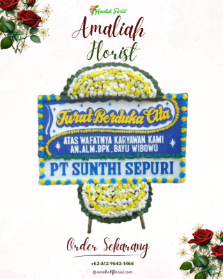 Papan Bunga Duka di Wukirharjo