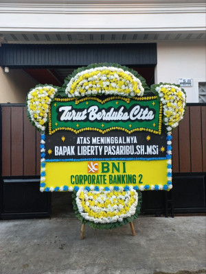 Papan Bunga Duka di Wukirharjo