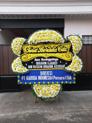 Papan Bunga Duka di Wukirharjo