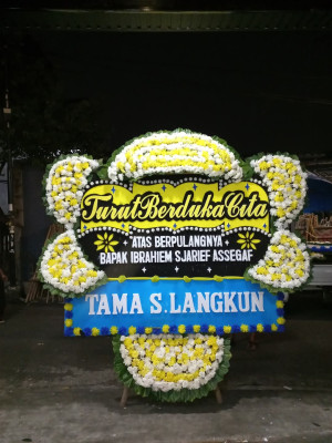 Papan Bunga Duka di Wukirharjo